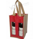 Wholesale custom high quality Double-Magnum Non Woven Beer Bag with Window