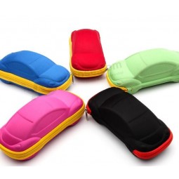 Forma de carro velveting óculos casos de armazenamento Para o Costume Com o seu logotipo