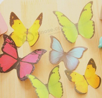 3D nota adesiva del messaggio della farfalla (Pn-003) Per abitudine Con il tuo logo