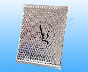 Wholesale custom high quality Printing Silver Metallic Foil Bubble Mailer