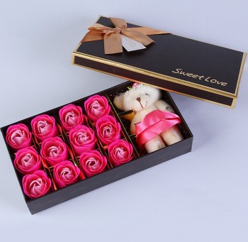 Boîte-cadeau de fleur de Saint Valentin pour la Coutume avec votre logo