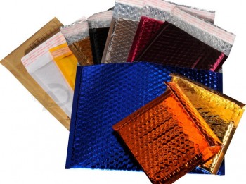 Wholesale custom high quality Colorful Metallic Aluminum Foil Bubble Shipping Bags