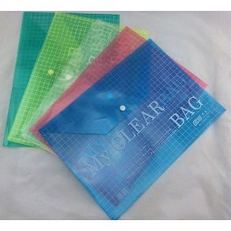 Groothandel custom hoge kwaliteit a4 size pp plastic afdrukken bestand pocket bags