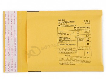 卸売カスタム高品質黒印刷税関ファイルエクスプレス封筒