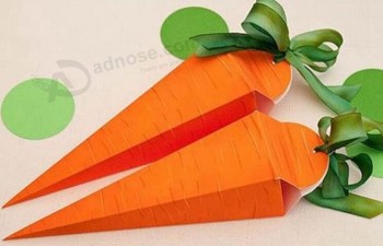 Caja de embalaje de zanahoria de forma irregular Pensilvaniara Con su logotipo