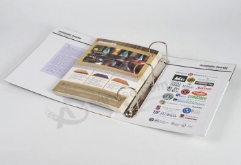 Custom Catalogue Book with Metal Ring Binder for custom with your logo
