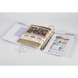 Kundenspezifisches KataloGbuch mit Metallringmappe für Gewohnheit mit Ihrem Logo