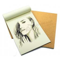 Cheap A4 Unprinting Kraft Cover Sketch Notebook for custom with your logo