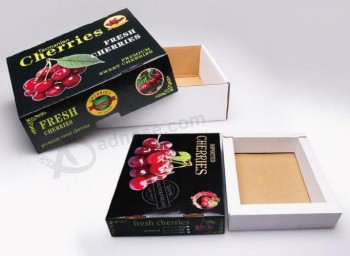 Offset Printing Cherries Fruits Packing Paper Box for with your logo