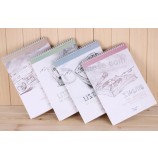 Livros de cópia de encadernação em espiral tamanho a5 Para personalizar Com o seu logotipo