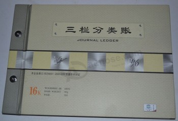 16k Hard Cover Screw Binding Journal Ledger for custom with your logo