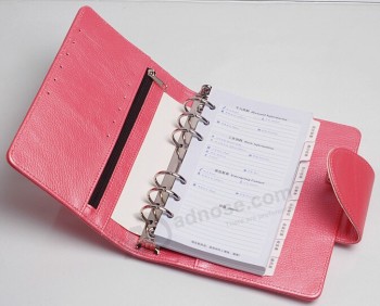 Customizable Loose Leaf Datebook with Bank Card Pocket for custom with your logo