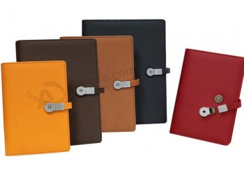 Top Grade Leather Business Planners with USB Flashs for custom with your logo