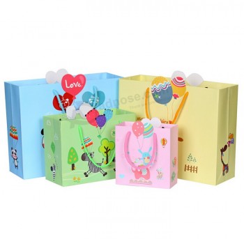 Wholesale custom high quality Loving Cartoon Printing Gift Bags for Toys