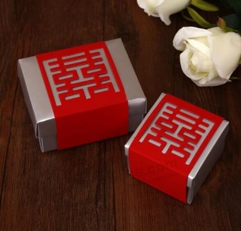 Boîte de cadeau de mariage de Pennsylvaniepier de ruban avec la douille pour avec votre logo