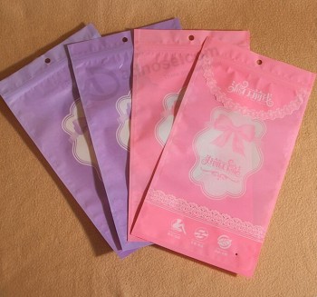 Groothandel custom hoge kwaliteit kleuren zAchte opp plastic zelfklevende tassen