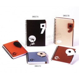 PVC Cover Wire-O Notebooks with Buttons for custom with your logo