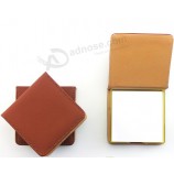BloCo de notas de mensagens portáteis Com estojo de Couro (Bt-001) Para o Costume Com o seu logotipo