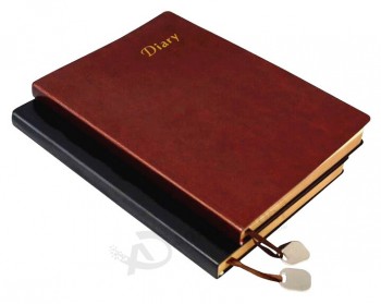 личный кожаный рабочий дневник с закладкой для вашего логотипа