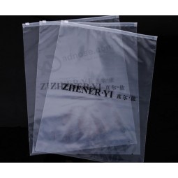 검은 색 인쇄 자체-귀하의 로고와 함께 사용자 정의에 대 한 인감 비닐 봉지