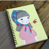 IPfressão livro de CoPfosição espiral de menina bonito Para personalizado Com seu logotipo