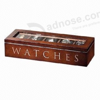 AangeVaderste hoogte-Kwaliteit luXe craving houten horloges display boX (Wb-030)