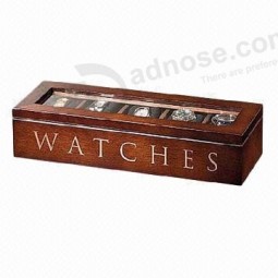 Custom high-quality Luxury Craving Wooden Watches Display Box (WB-030)