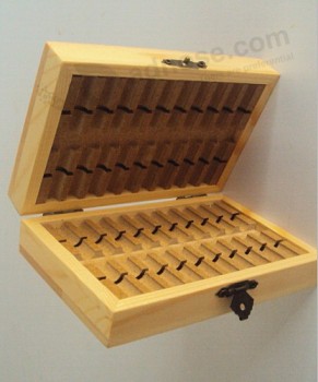 カスタムハイ-高品質の自然のハードウェアツール木製の収納箱 (Eb-005)