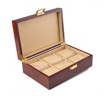 изготовленный под заказ высокий-качество известных брендов сбора часов деревянной коробке