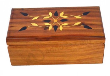 изготовленный под заказ высокий-высококачественный кленовый ящик для хранения древесины с рисунками для шелкографии