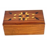 Custom high-quality Maple Wood Storage Box with Silk-Screen Printing Patterns