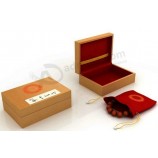 Benutzerdefinierte hoch-QualitätsperlenkeTte GeschenkboX mit einer SamTtasche