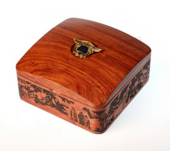 Custom high-quality Souvenir Badge Storage Gift Wooden Box