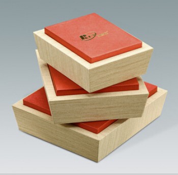 Alta personalizado-Qualidade forte madeira de pinho caiXas de presente de embalagem de porcelana