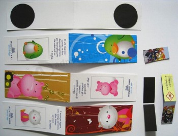 Wholesale custom high quality Printing Paper Magnetic Book Marks