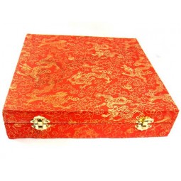 CaiXa de suporte de artigos de Pano de seda de estilo tradicional Para personalizado Com seu logotipo