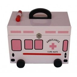 Rosa bemalte Haushalt zuerst aus Holz-Aid-Kit für benutzerdefinierte mit Ihrem Logo