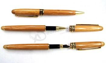 оптовые персонализированные персонализированные бамбуковые карманные карманные ручки