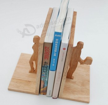 Wholesale custom high quality Character Shape Wooden Bookends for Studying Room