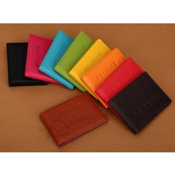Wholesale custom high quality Colorful Leather Driver′s License Case