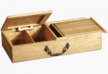 ящик с твердым деревянным ящиком для кофейных зерен для вашего логотипа