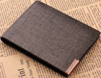 Wholesale custom high quality Luxury Brown Imported Leather Men′s Wallet