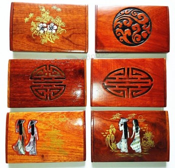 Wholesale custom high quality Hot-Selling Wooden Business Card Holder Cases