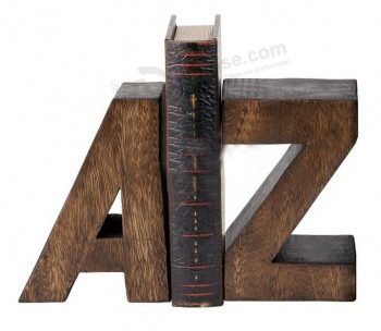 AtAcado personalizado de alta qualidade escritório de madeira arte letras bookenDs