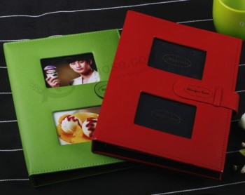 AtAcado personalizado alta qualidade cadernos de fotos de Couro promocionais
