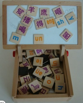 Custom Printing Wooden Learning Blocks with Tray for custom with your logo