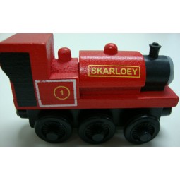 Venda por atAcado alta personalizado-Brinquedo de trem de madeira pintado final Para as crianças (Tt-001)