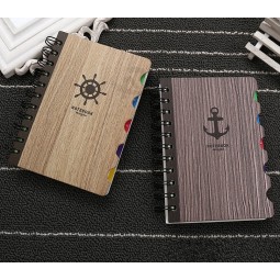 Wholesale custom high quality Spiral Daily Notebooks with Divider