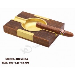 Rechteckiger Holz-AscheAnzecher mit Kupfer-Verzierungen für den GEbrauch mit Ihrem Logo