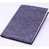 Großhandel benutzerdefinierte hohe qualität 2017 neujahr polyester filz abdeckung notizbuch